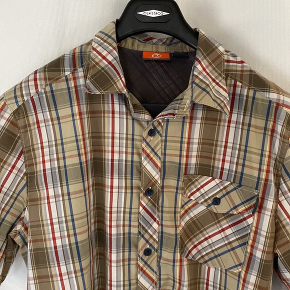 Merrell Large Short Sleeve Button Up Shirt - Picture 1 of 8